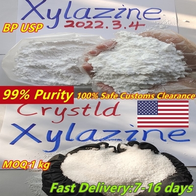 whatsaspp: +86 15512120776 que Xylazine pulveriza la pureza Cas 7361-61-7 Xylazine del 99% basan el ácido clorhídrico del Cas 23076-35-9 Xylazine
