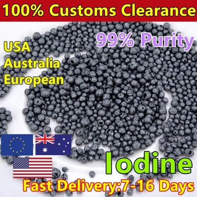 Bolas de yodo en polvo de yodo de cristales 99.9% CAS 7553-56-2 con alta pureza 99% violeta - cristales negros 7553-56-2
