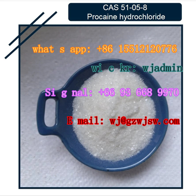 Base de la procaína de la pureza del 99%/ácido clorhídrico del caine del ácido clorhídrico/de Lido caine/Lido de la procaína/Benzocaine/ácido clorhídrico del Benzocaine/Prilocaine CAS 721-50-6
