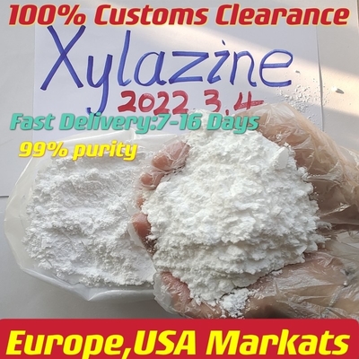 whatsaspp: +86 15512129801, Xylazine pulverizan la pureza Cas 7361-61-7 Xylazine del 99% basan el ácido clorhídrico del Cas 23076-35-9 Xylazine
